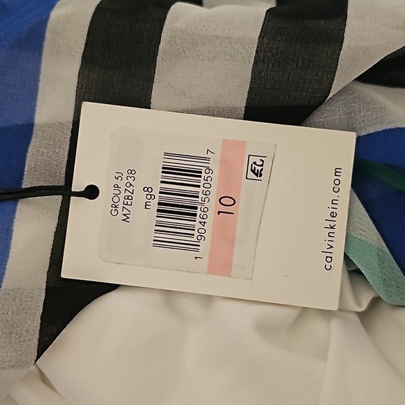 Calvin Klein Dress Striped‎ NWT Size 10 - Picture 5 of 8